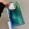 INS Jelly Glitter Bling Aurora Clear Phone Case For iPhone 16 15 14 13 12 Pro Max Electroplated Camera Soft Silicone Back Cover
