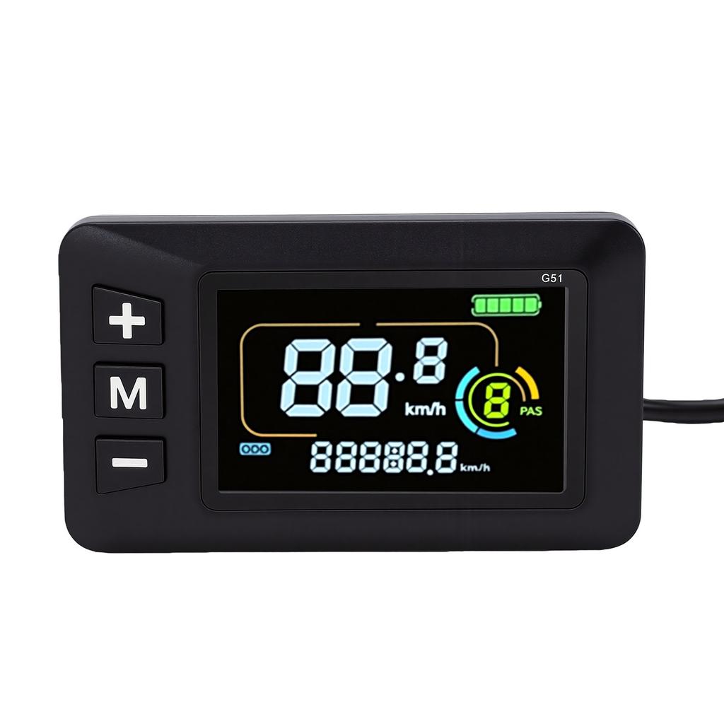 Color Screen Bike LCD Display Electric Bicycle Display for Electric Scooter Water Proof Handlebar Mount