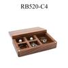 Wedding Wood Rings Jewelry Organizer Box Display Travel for Case Portable Storage Square Shape Box Walnut Necklace Holer
