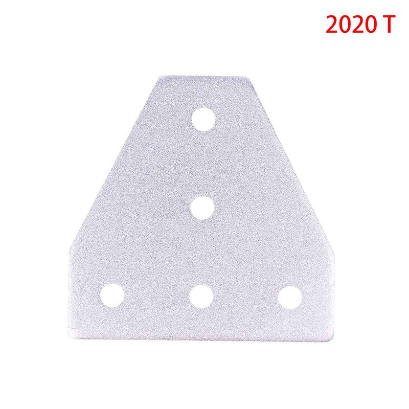 1Pc T/L Type 5 Hole Joint Board Plate Corner Angle Bracket Connection Joint Strip For 2020 3030 Aluminum Profile