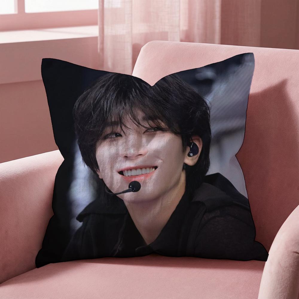 W-Wonwoo SINGER Cushion Cover Multi-Scene Pillow Cover for Home & Car - Reversible, Soft & Durable for Daily Use 30cmx30cm