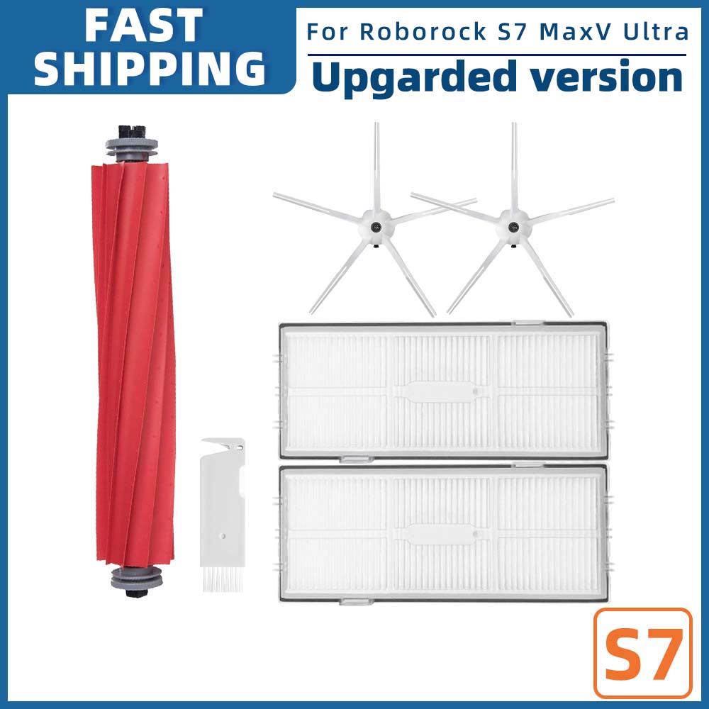 Compatible For ( Roborock S7 Max V Ultra, S7 Max V Plus, S7 Pro Ultra, G10S Pro ) Roller Side Brush Filter Mop Dust Bag Part