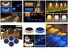 Led IP68 Solar Panel Lantern Lid Lights Waterproof Top Replacement Round Box for Garden Patio Decor Light