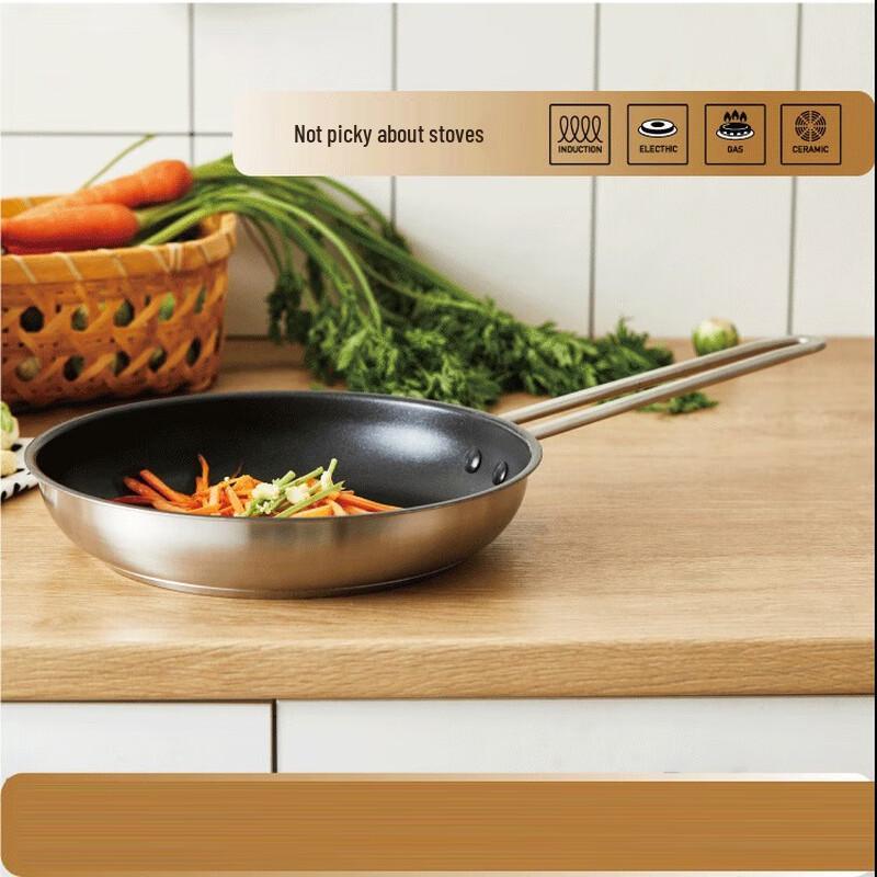 Lilang Non-stick Stainless Steel Deep Frying Pan