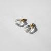 HARIO Lampwork Factory Gold Float Earrings HAA-FT-P Women's