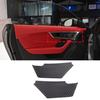 ABS Carbon Interior Car Door Bowl Trim Protect Cover For Jaguar F-TYPE 2013-2024