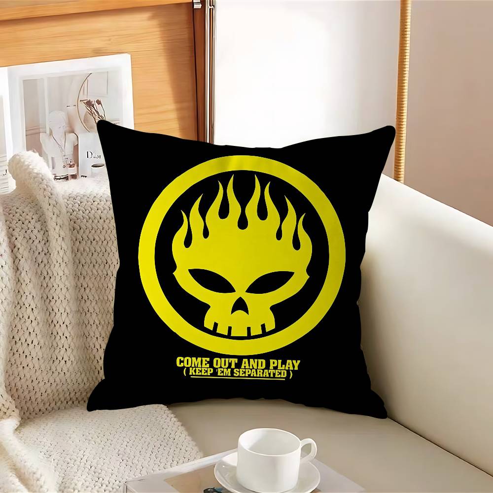 P-PunkS R-Rock The Offspring Logotyp Kuddfodral Avtagbart Tvättbart Kuddöverdrag – Helt Säsongsbetonat Mjukt Linne