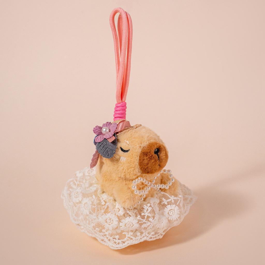 Cute Cute Capybara Pendant Plush Toy Doll Kapibara Doll Couple Bag Keychain Rag Doll