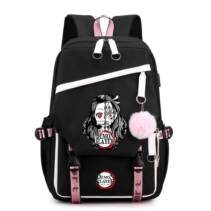 Anime Demon Slayer Backpack Teen Girl Boy Back To School Backpack Children School Bag Women Rucksack Travel Cartoon Bag Mochilas