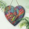 Wooden hanging decorative signs, indoor or garden decoration, 2D flat pendants, housewarming gifts for friends