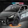 1/24 Tesla Model Y SUV Alloy Police New Energy Car Model Diecast Metal Vehicles Car Model Simulation Sound and Light Children Toy Gift