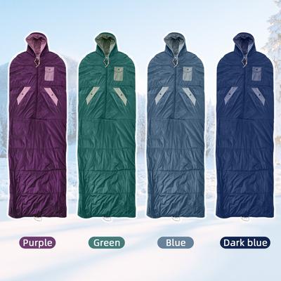 Adult Camping Sleeping Bag Reversible Envelope Design 10-20 Degrees C Suitable Waterproof Nylon