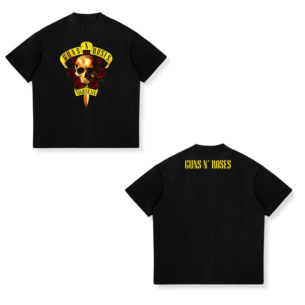Popular Heavy Metal Band Cotton Printing T Shirts for UnisexWomen Fashion Hip Hop Streetwear Oversized Short Sleeve Tops Tees