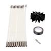 Dryer Vent Cleaner Kit 15FT Flexible Fireplace Chimney Brush with Drill Attachment for Deep Cleaning