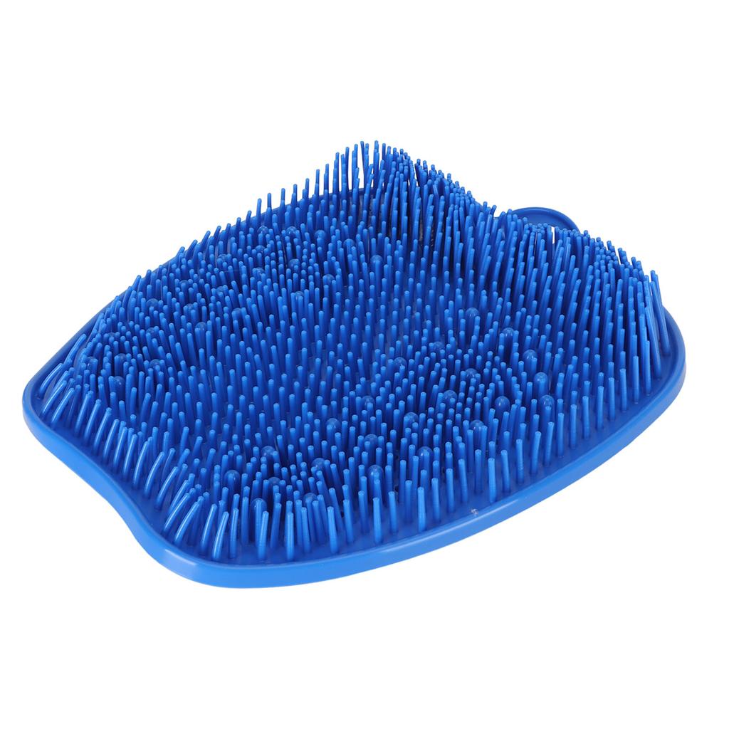 Esfregador de Pés para Chuveiro Silicone Macio Antiderrapante Ventosa Remoção de Odor Lavador de Pés para Banho Banheiro Massagem Azul