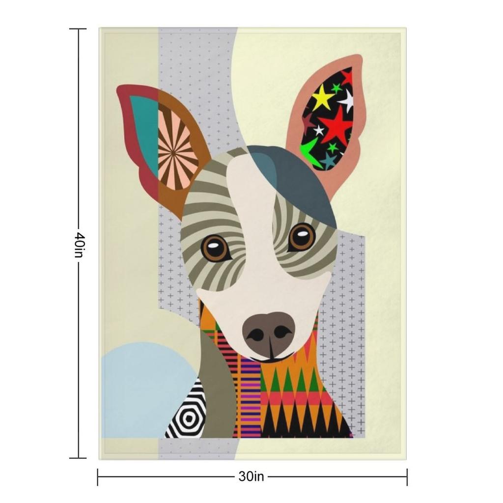 Rat Terrier Throw Blanket funny gift for babies Giant Sofa Fashion Sofas Blankets