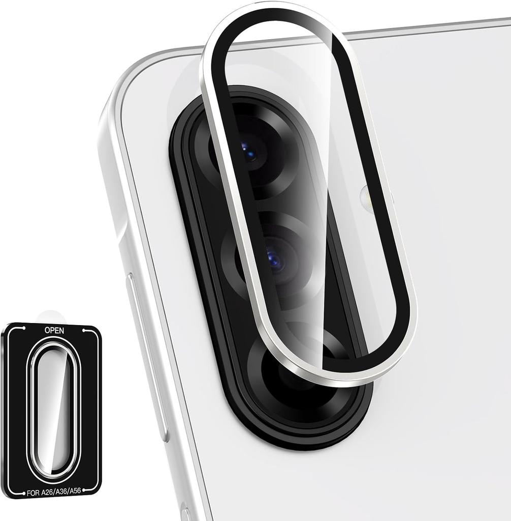 Metal Ring Tempered Glass Camera Lens Protector Cover For Samsung Galaxy A6 G A36 A 6 36 Phone Protection Accessories