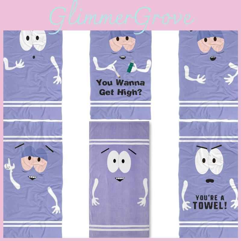 South Park Motiv Cartoon Handtuch Super Saugfähig Schnell Trocknend Für Kinder Strand