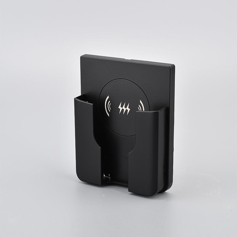 QI Universal Flush Wall Mount Wireless Charger,15W Fast Charging Stand for Phones,AC 110–220V
