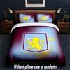 Aston Villa Football Design Bed Bedding Set 1 Duvet Cover + 2 Pillowcases Soft Breathable Household Bed Linens