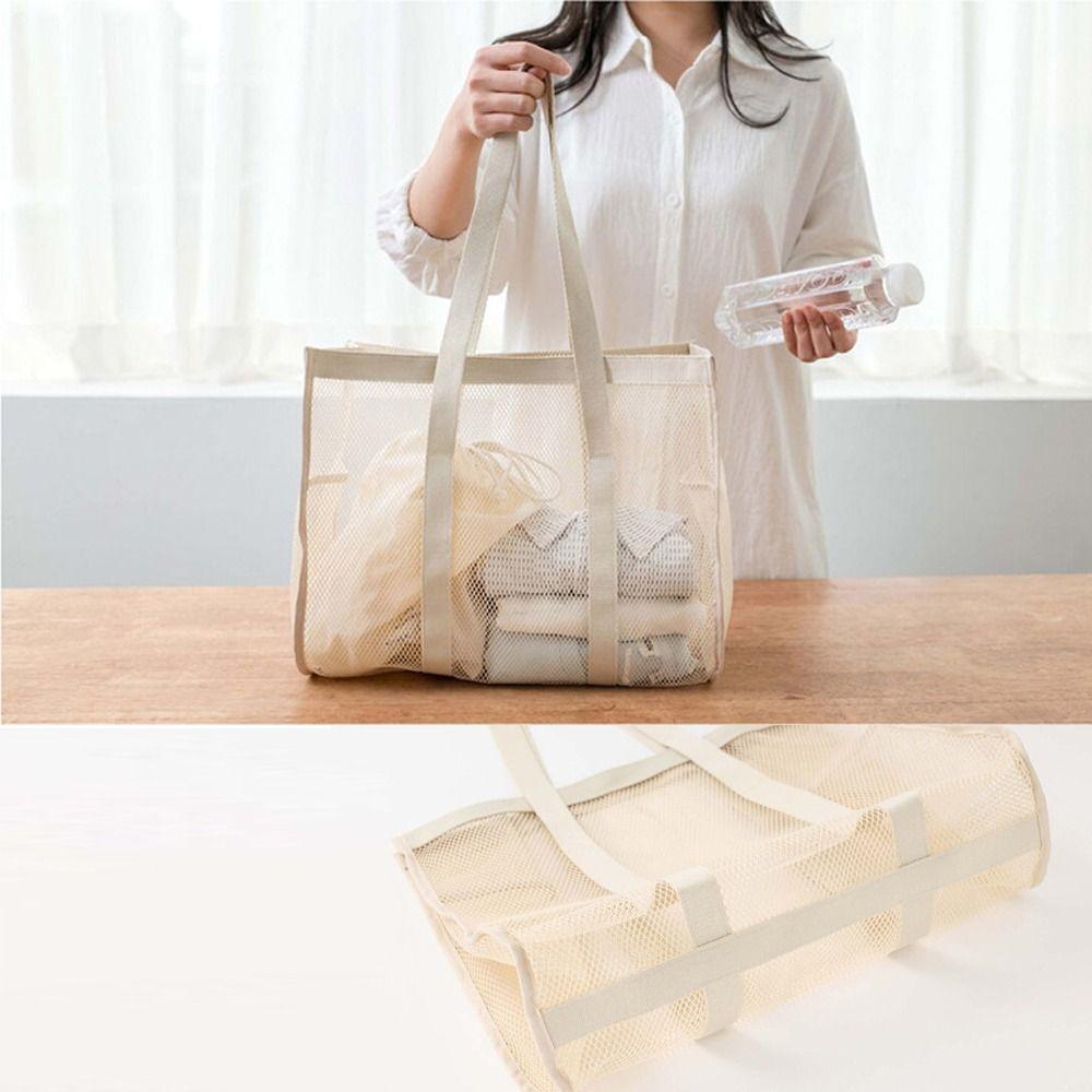 Large Capacity Storage Bag Ultra Light Beach Bag Portable Travel Organizing Bag Swim
