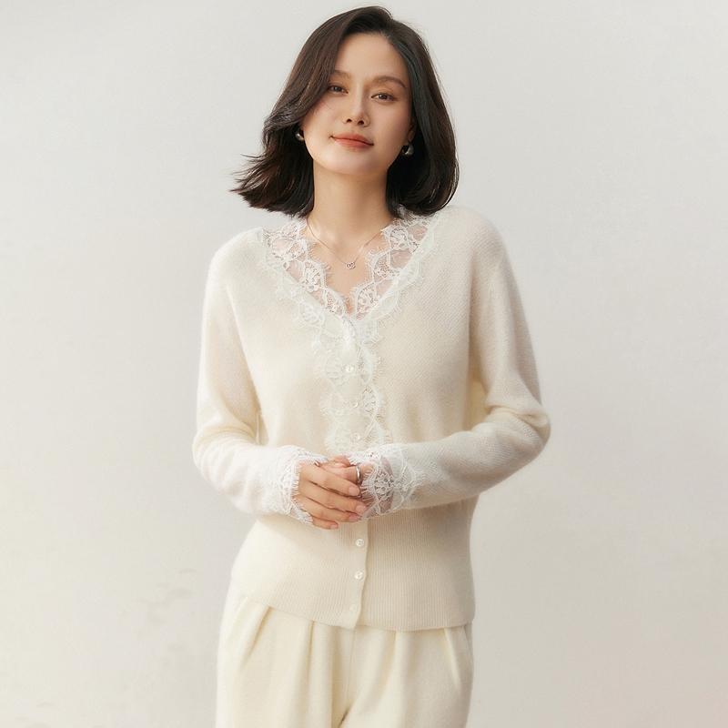 Qinghe 100% Czysty Kaszmir Sweter Damski - Ultra Miękki Luksusowy Zimowy Pulower