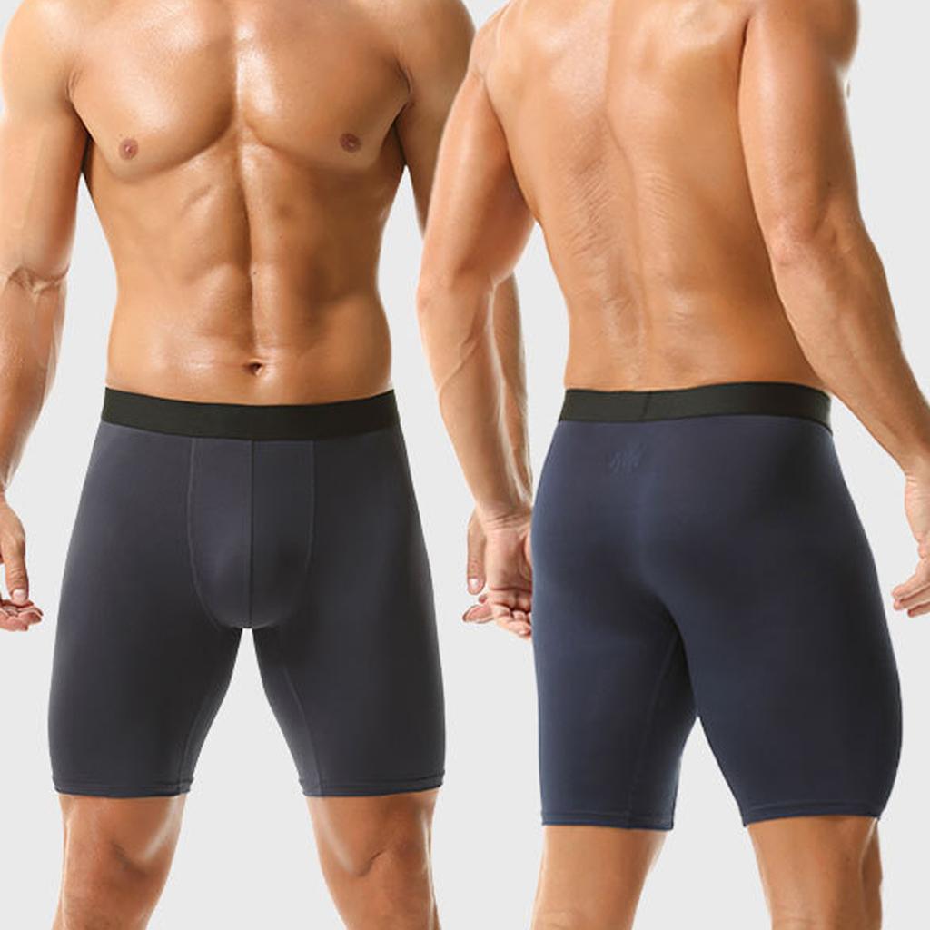 Long Men's Panties Sports Leggings Boxershorts Mens Polyester Underwear Man Boxers Shorts Quick-drying Boxer for Men Underpants
