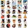 10/30/50pcs Cute Aesthetic Black Cat Stickers Cartoon Waterproof Decals DIY Guitar Laptop Kawaii Art Graffiti Sticker