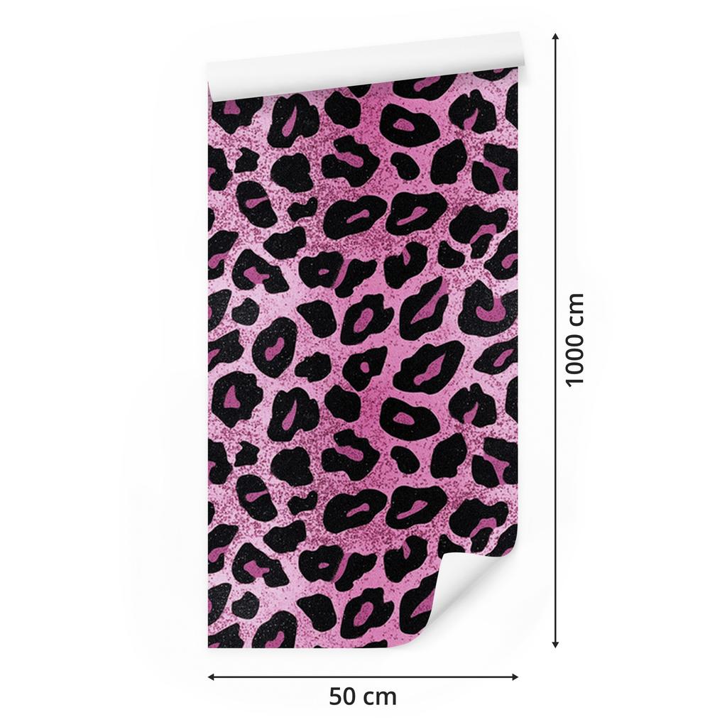 Pink glitter leather wallpaper purple and black 50x1000