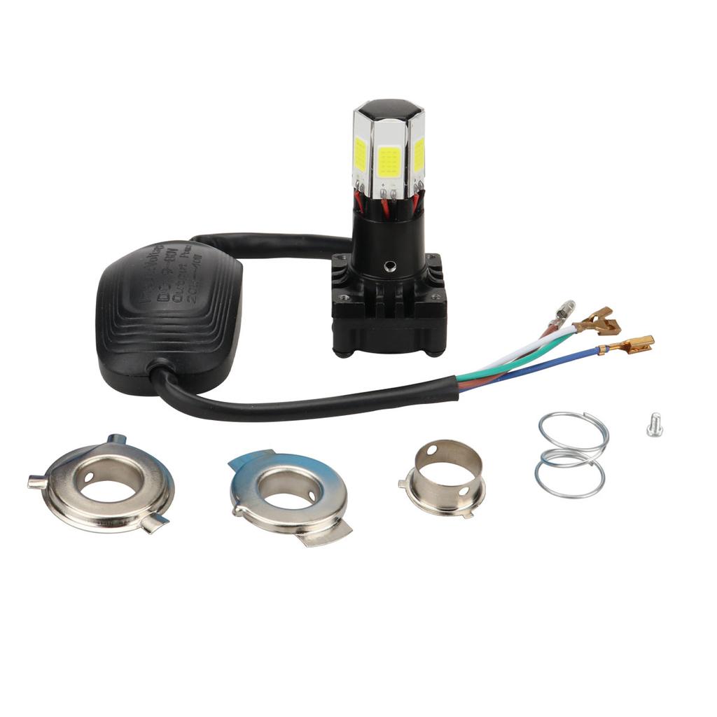 Motorcycle Headlights Fog Lights COB LED Flash Light Integrated External Drive 6/4/3 Side White Light Waterproof Universal 12V