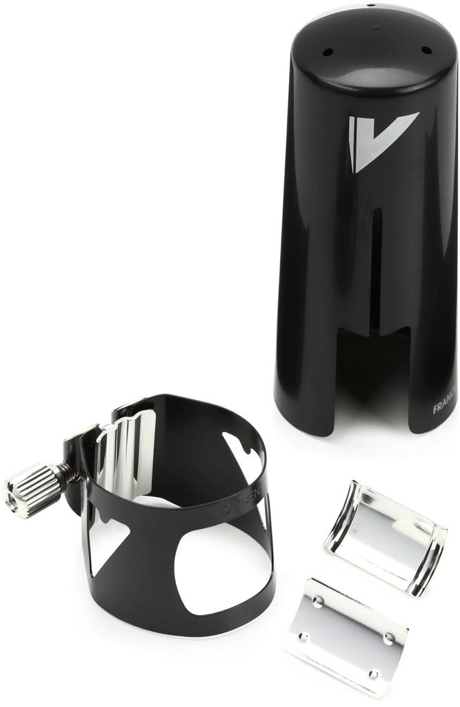 Vandoren Bass Clarinet Ligature Optimum with Plastic Cap Black Finish Color