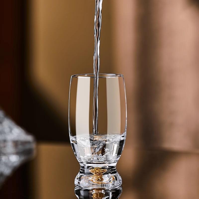 2/4/6pcs Crystal Liquor Glasses Set 100ml Vodka Shot Glass Wine Glasses Golden Whiskey Glass Spirits Sake Soju Brandy Tea Cup