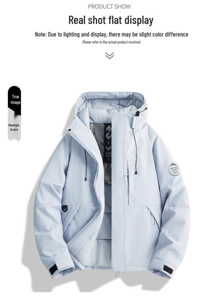 Men's Trendy Windproof Warmth-Keeping Loose Cotton Jacket for Couples - Autumn/Winter Casual Outerwear