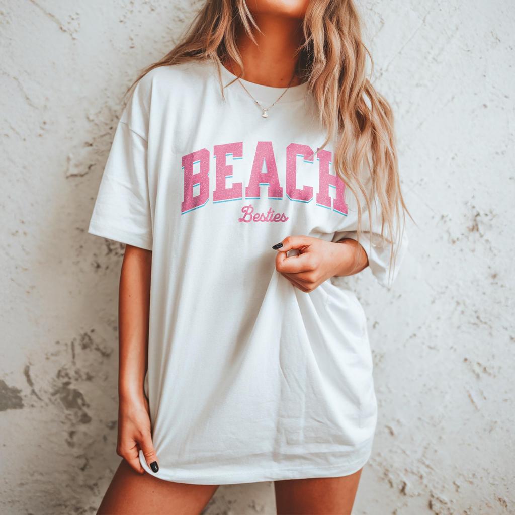 Beach Besties Comfort Colors Shirt: Girls Trip Matching Tee