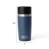 YETI Rambler 12 Travel Bottle, Stainless Steel, Vacuum Insulated, with Leak-Proof Commuter Cap, Black