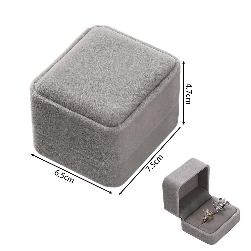 Rounded Flannel Jewelry Box for Rings, Earrings, Pendants, Bracelets, Bangles, and DIY Packaging.