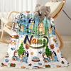 Soccer Fun Bluey Customize Text Blanket Gift Personalized Blanket Ultra-Soft Great for Living Room Bed Livingroom Nap Ideal for All Seasons