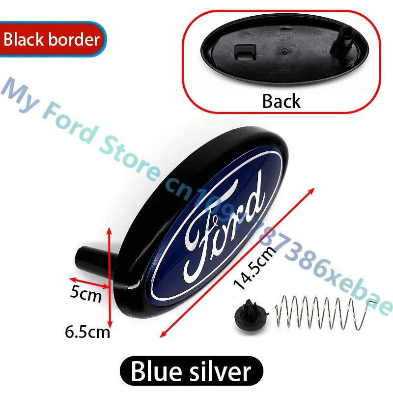 Nuevo Pegatina de Coche 2026 Para Ford ABS 14.5 Logo Frontal Capó Delantero del Coche Insignia Trasera del Maletero Pegatina Para Ford Mondeo Focus Fusion MK2