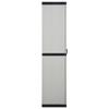 Armoire de rangement - vidaXL - 340984 - 3 étagères - Gris/noir - 68x40x168cm