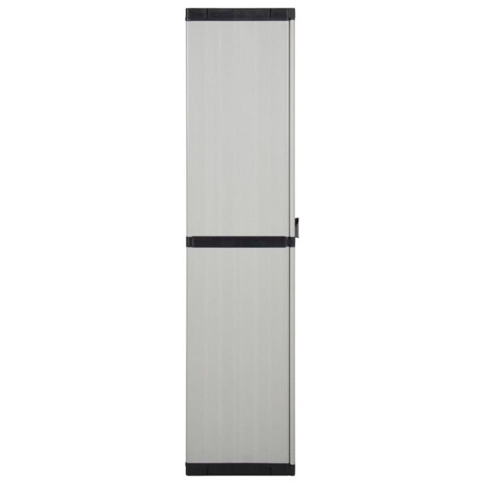 Armoire de rangement - vidaXL - 340984 - 3 étagères - Gris/noir - 68x40x168cm