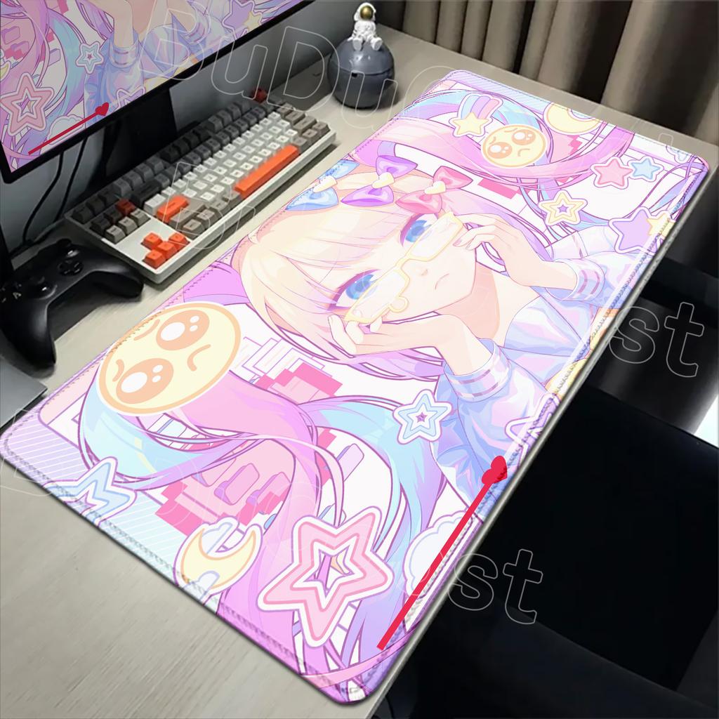 2026 New Wallpaper Needy Streamer Overload Mousepad Kawaii Angel Needy Girl Overdose Mouse Pad Gaming XXL Keyboard Desktop Mat