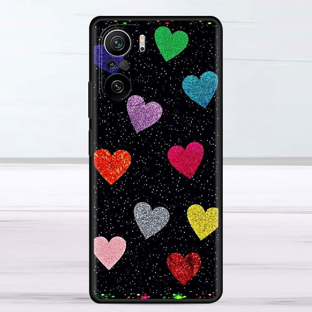 Case For Xiaomi Redmi Note 11 9S 10 9 8 7 9A 9C 9i K40 8T 10C 9T K50 Silicone Phone Shell LOVE Heart