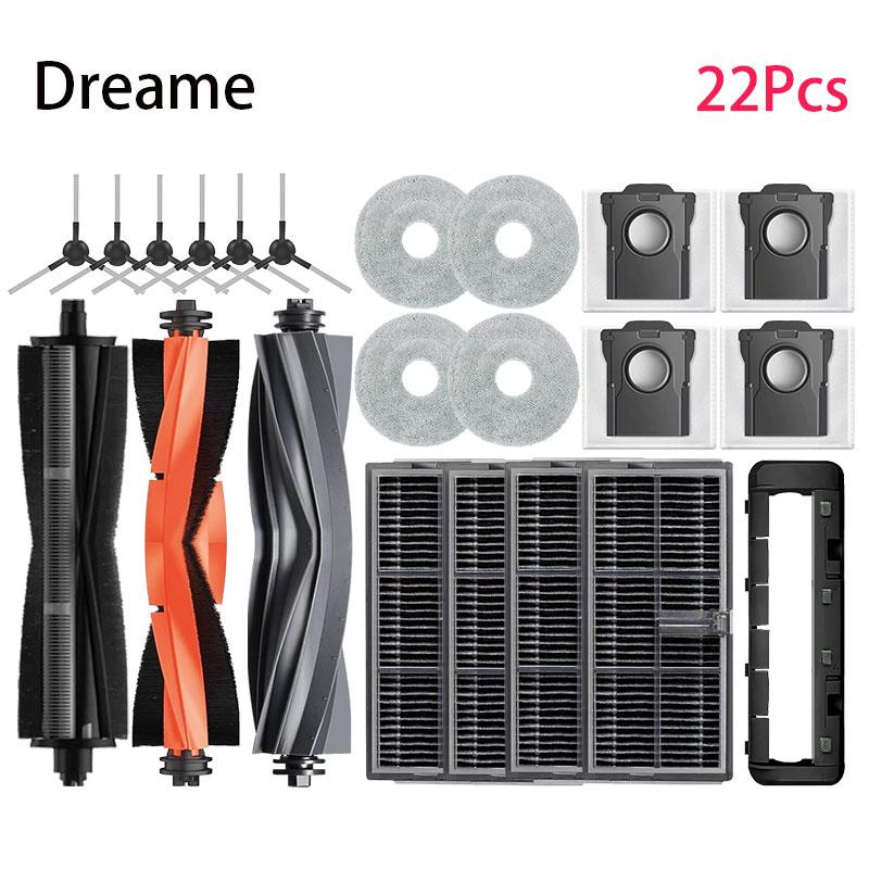 Für Dreame L10S Pro Ultra Heat, X30 Ultra, X30 Pro Plus Ersatzteile Zubehör Bürste Filter Mopptuch Staubbeutel
