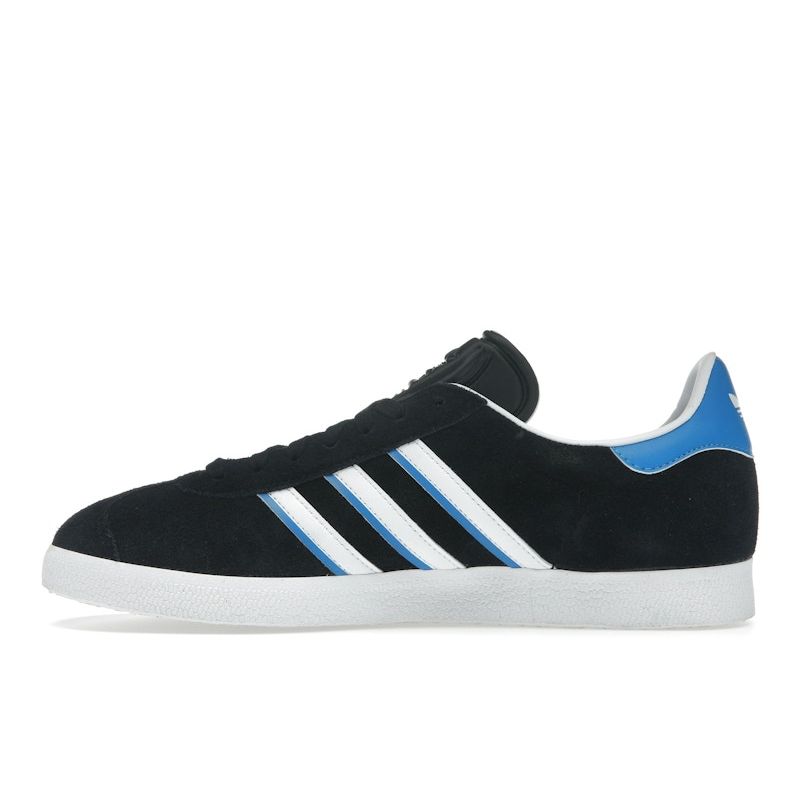 Adidas Gazelle Core Black Bright Blue Unisex Sneakers Footwear-White IG6193