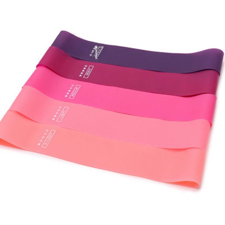 Silicone Yoga and Fitness Resistance Band for Squats and Rehabilitation.