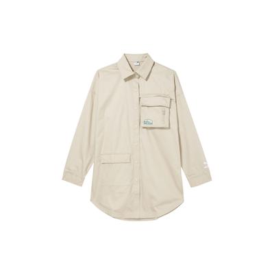 Solid Color Sports Cardigan With Lapel Casual Woven Jacket Women Jacket Off-White 536881-64
