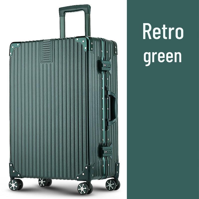 LIDU Vintage Aluminum Alloy Suitcase