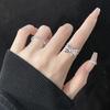 Niche Design Ring, Female Bow Opening, Diamond-Encrusted Zircon Pink, Girl'S Heart Index Finger Premium
