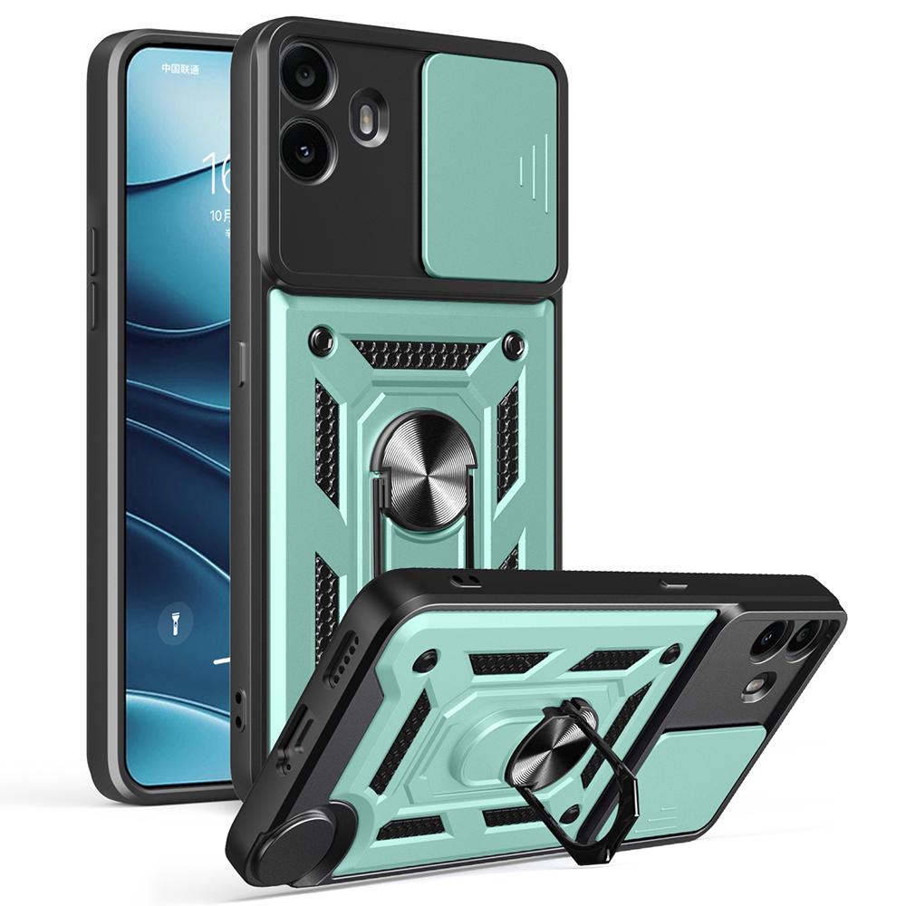 For Nothing CMF Phone 1 Case with Slide Camera Lid PC+TPU Kickstand Phone Cover