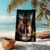 Wilderness Cabin Forest Wildlife Soft Beach Towel Outdoor Camping Vacation Swimming Beach Towel Outdoor Absorbent Bath Towel Blanket A7